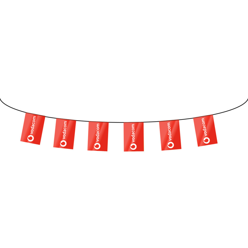 Rectangular Pennants. Single sided, PVC - National Flag